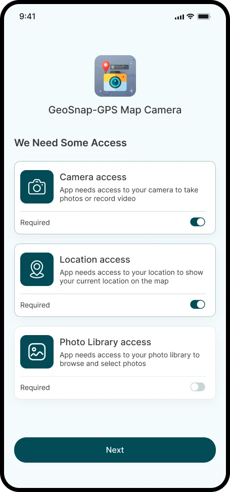 GeoSnap app screenshot 2